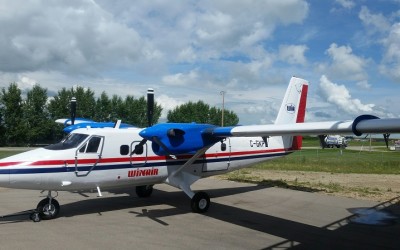 WINAIR celebrates past with a retro style plane