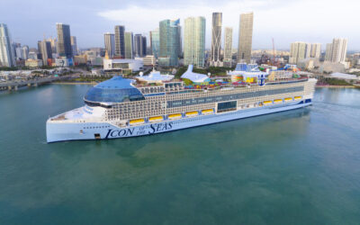 Fireworks Display to Mark Largest Cruise Ship in the World Icon of the Seas Inaugural Call