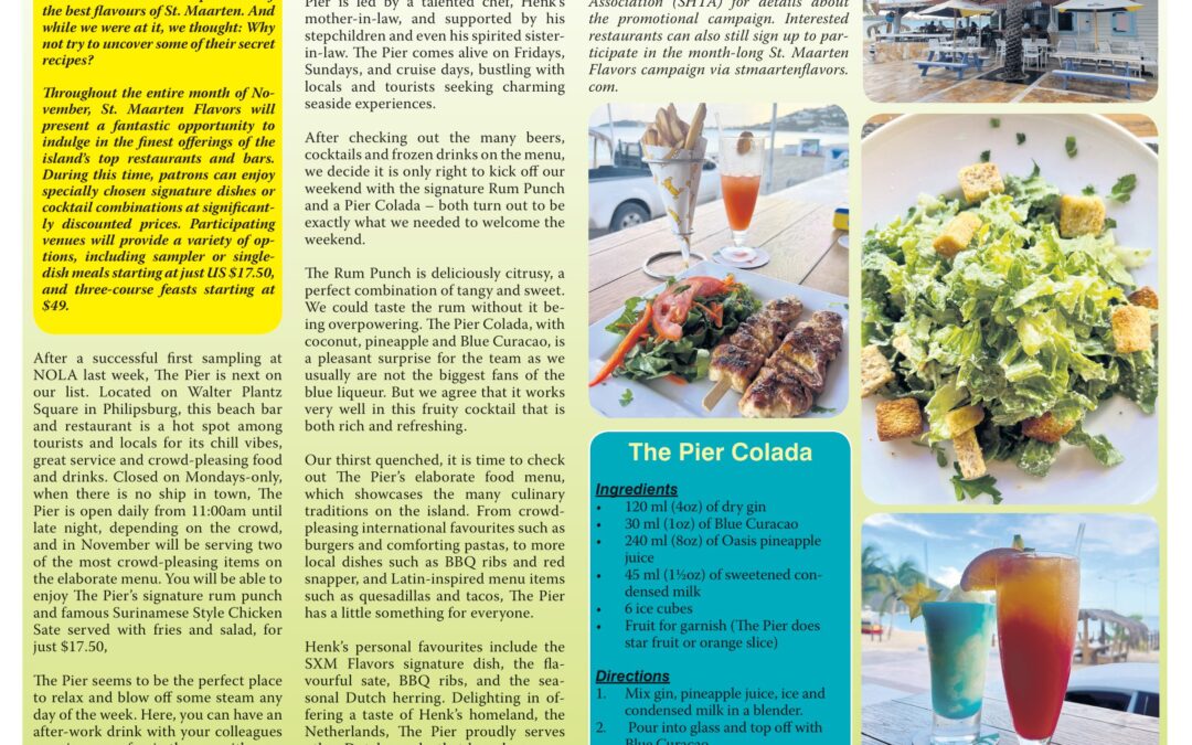 Secrets of St. Maarten Flavors Featuring The Pier Restaurant & Bar