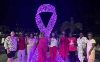 Princess Juliana International Airport Turns Pink for Breast Cancer Awareness Month
