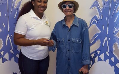 SHTA presents First Crystal Pineapple Movie to Irene Hodge