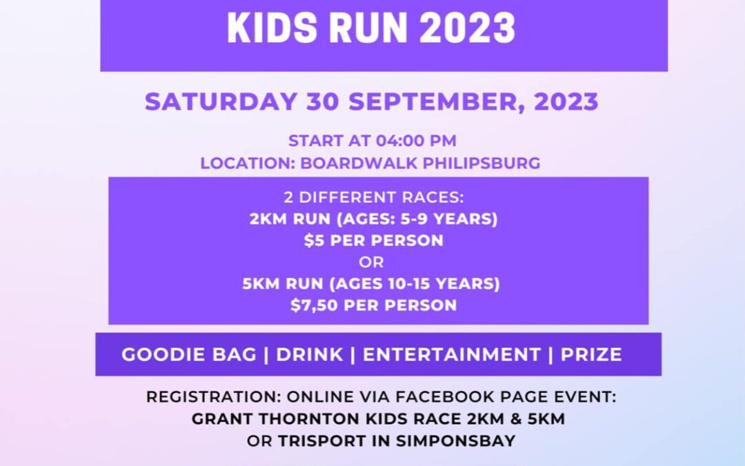 The St. Maarten Road Runners Present “Grant Thornton Kids Race” Sep 30th