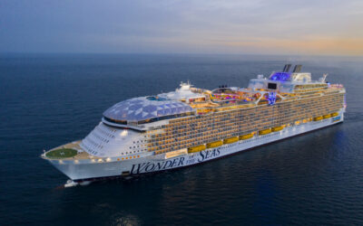 Royal Caribbean’s 5th Oasis Class World’s Largest Cruise Ship makes its Inaugural Port Call on Monday