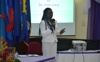SHTA Executive Director gives workshop during Women Entrepreneurship Conference in St. Eustatius