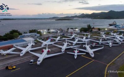 High Demand for Corporate Jet parking at Princess Juliana International Airport